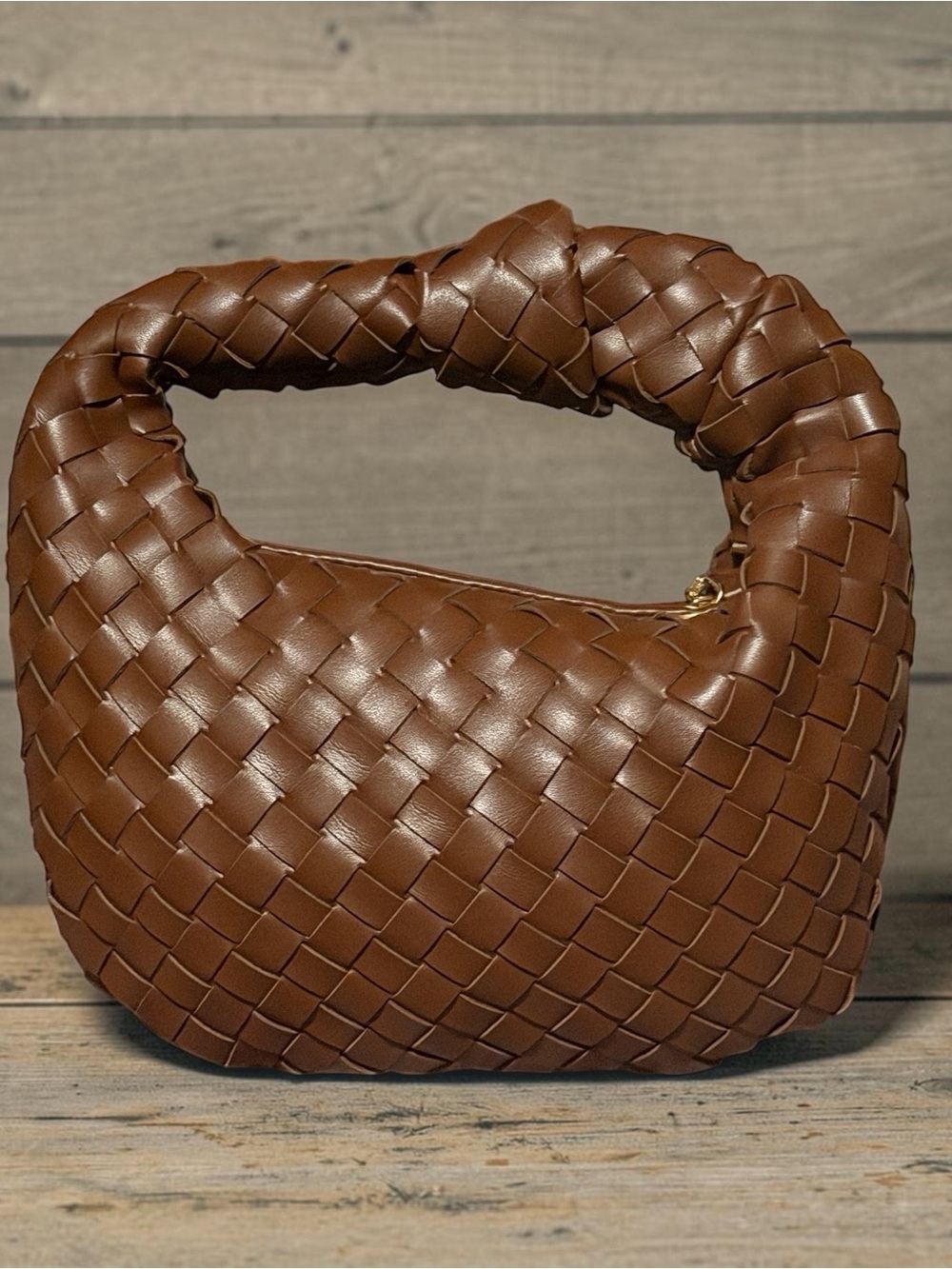 Urban Expressions Brown Woven HandBag